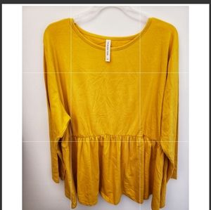 Babydoll long sleeve shirt